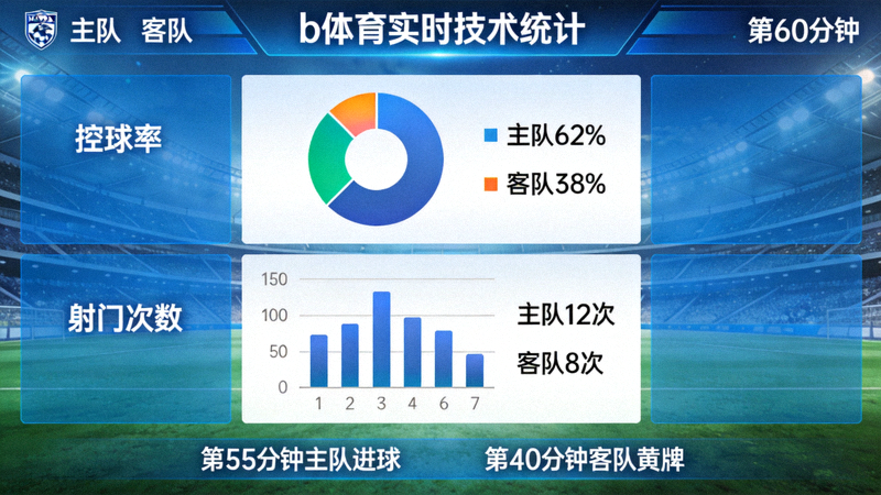 b体育平台技术统计面板展示球队控球率射门次数等实时数据图表
